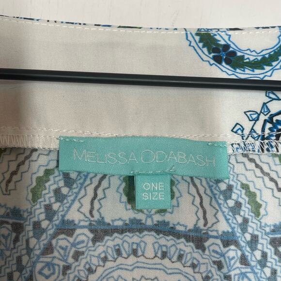 Melissa Odabash Gabriella Mirage Kaftan Maxi Dress One Size Blue Paisley Resort - Picture 8 of 9